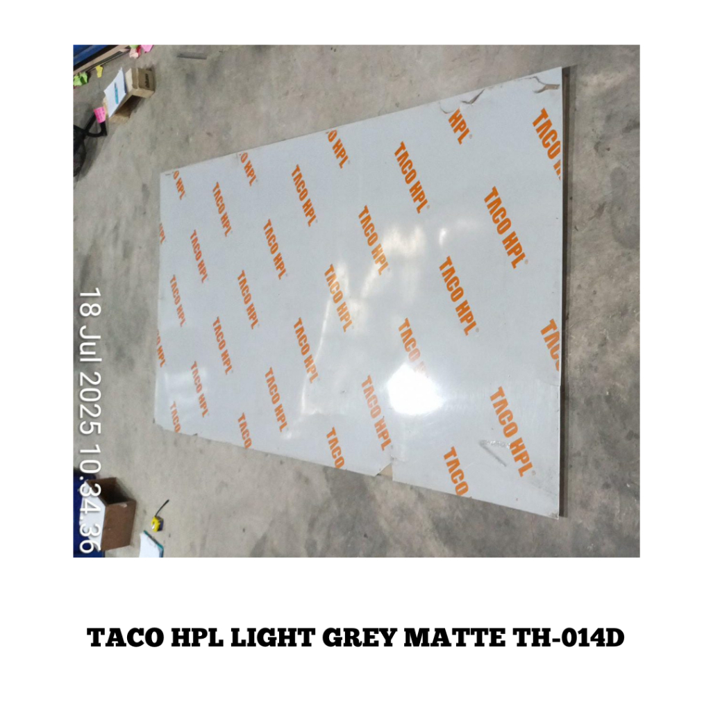 [HPL RIJEK] TACO HPL LIGHT GREY MATTE TH-014D