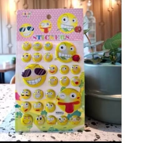 

sticker timbum mainan anak tema smile harga 1 lembar