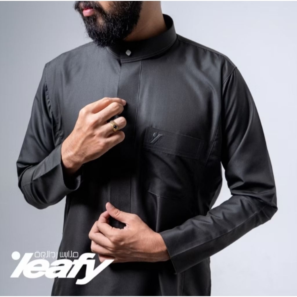 Jubah BY LEAFY DK-001| Gamis Lengan Panjang Pria Dewasa| Spoon Premium•Size M-L-XL-XXL