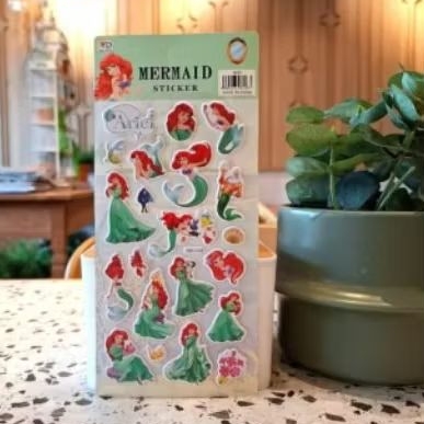 

sticker timbul tema mermaid putri duyung