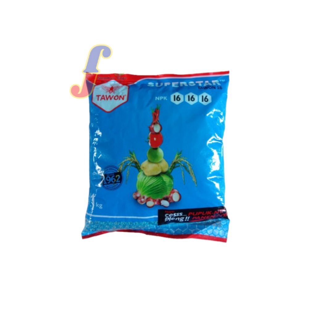 Pupuk NPK 161616 Tawon 1 Kg Kemasan Pabrik