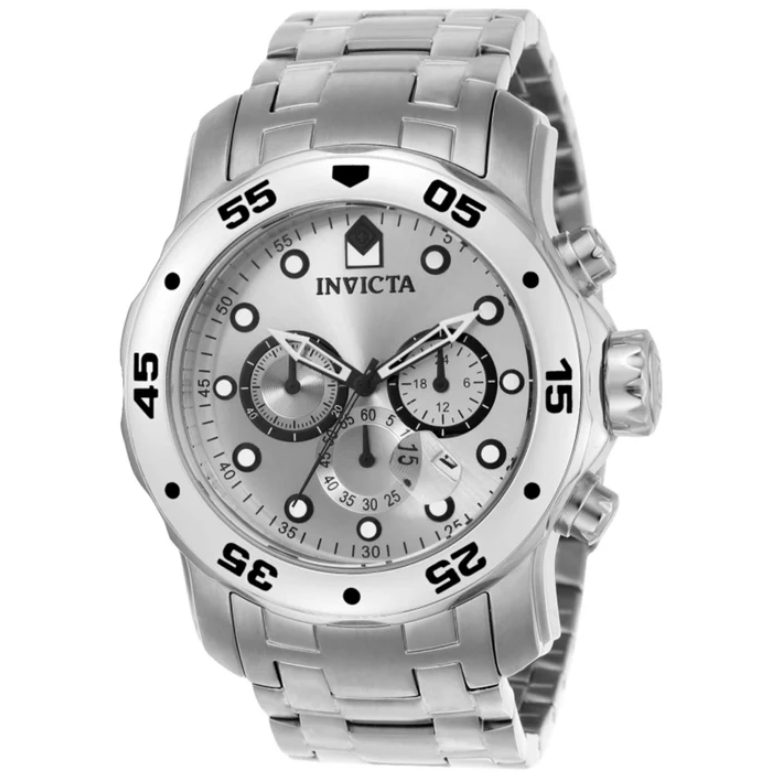 [PREORDER] Jam Tangan Invicta PRO DIVER SCUBA CHRONOGRAPH Silver Dial 0071