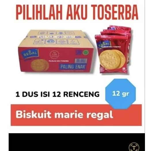 

BISKUIT MARIE REGAL. Biskuit Marie Regal mengandung energi, lemak (termasuk lemak jenuh), protein, karbohidrat (termasuk serat dan gula), serta beberapa vitamin dan mineral seperti kalsium, vitamin A, B1, dan D.