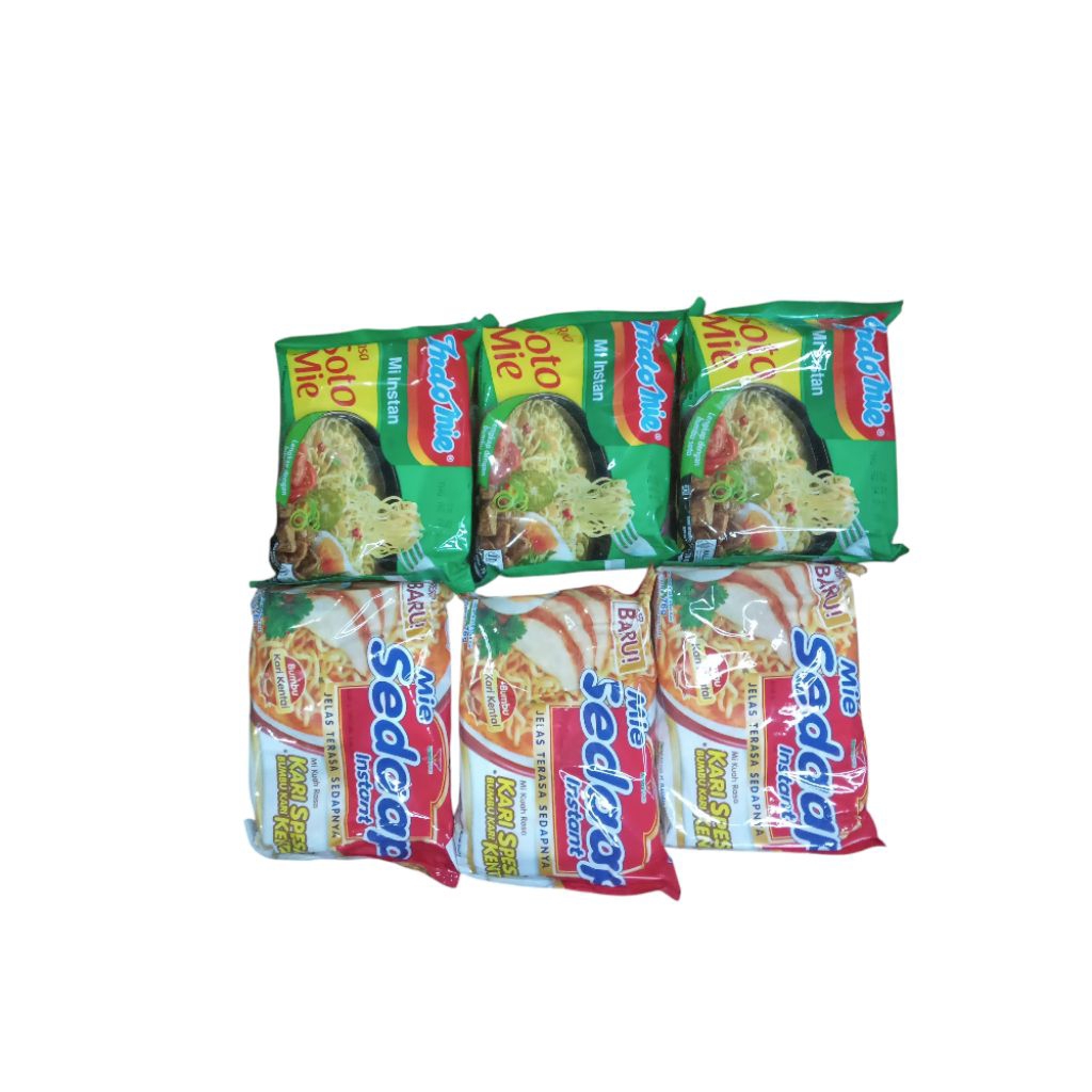 

30 bungkus indomie rasa soto campur sedap kari spesial
