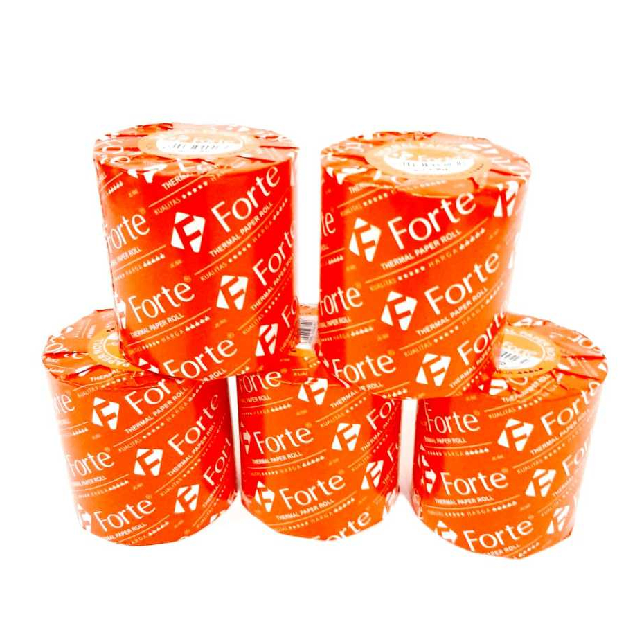 

Harga Grosir ( 1Packs 5 roll ) kertas kasir paper thermal FORTE 80X80 original