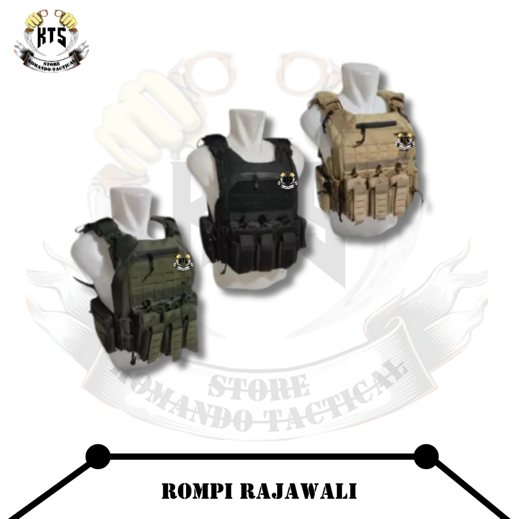 Rompi Body Vest Rajawali TNI POLISI Double Quick Release - Rompi Anti Peluru / Rompi Anti Peluru Ori