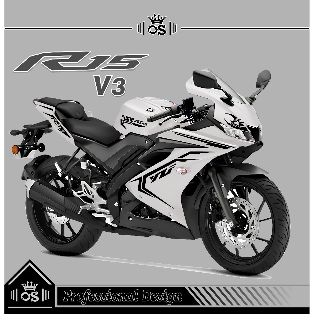STRIPING R15 V3 / MTF 40 / STIKER CUTTING / STIKER MOTOR R15 / STIKER YAMAHA R15 V3/ STIKER / SIMPLE