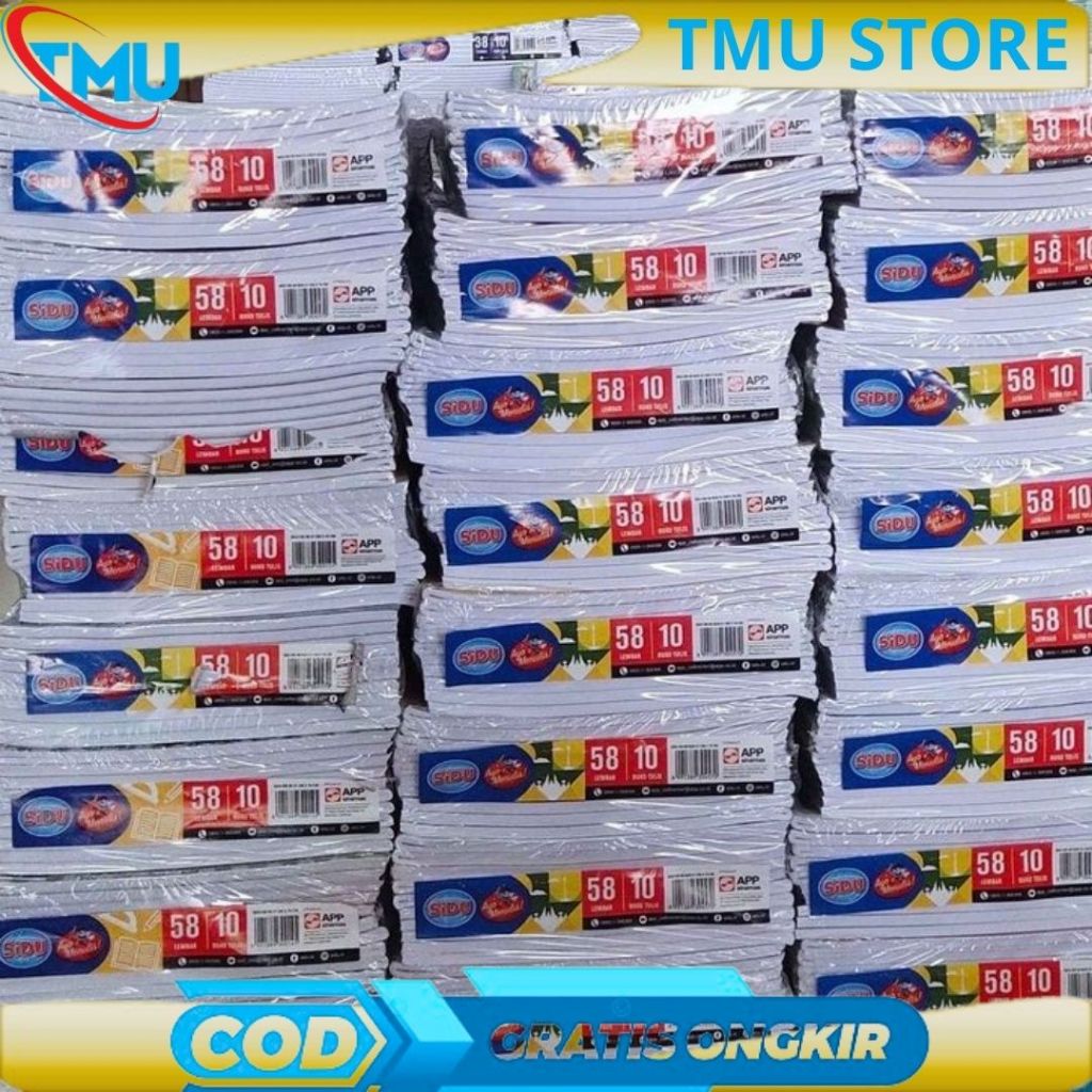 

TMU Buku Tulis SIDU,58 Lembar,Kertas,Peralatan Sekolah Lainnya