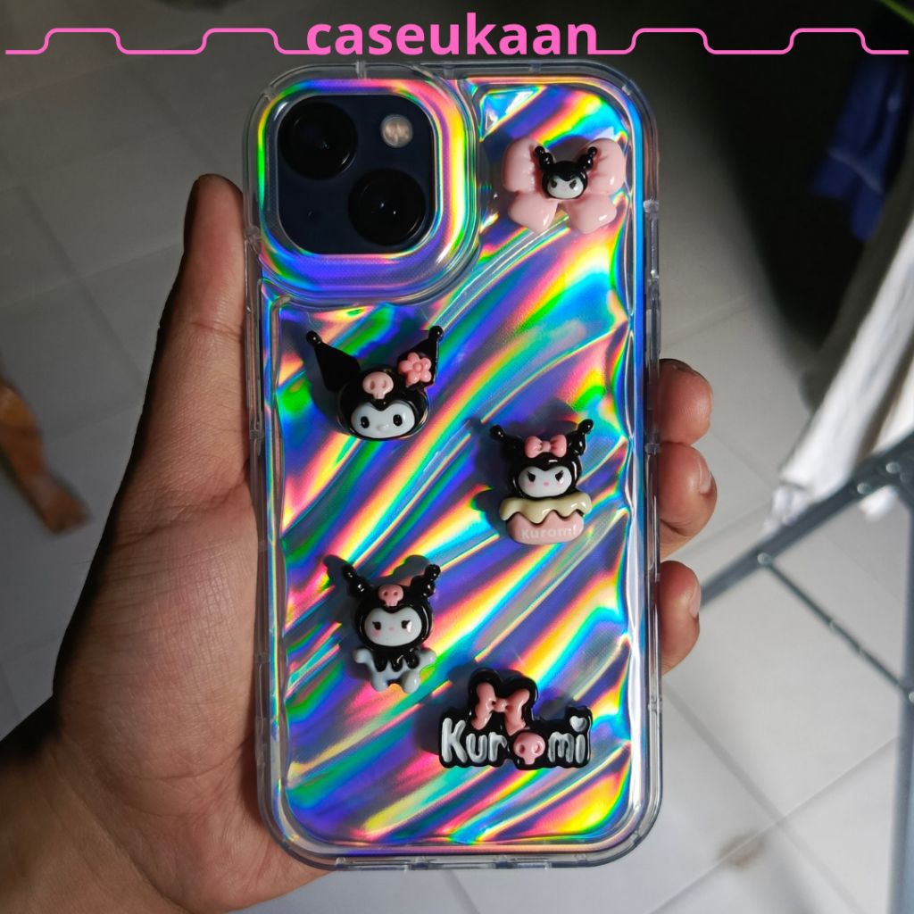 [CSK] Case IPhone Kuromi for IPhone 6 7 8 X XS XR 11 12 13 14 15 16 Plus + Pro Max
