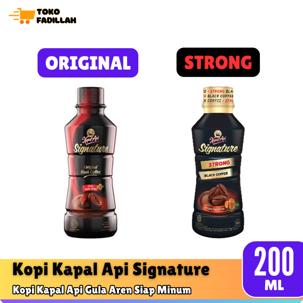 

Kopi Kapal Api Signature Original & Strong Botol 200ml
