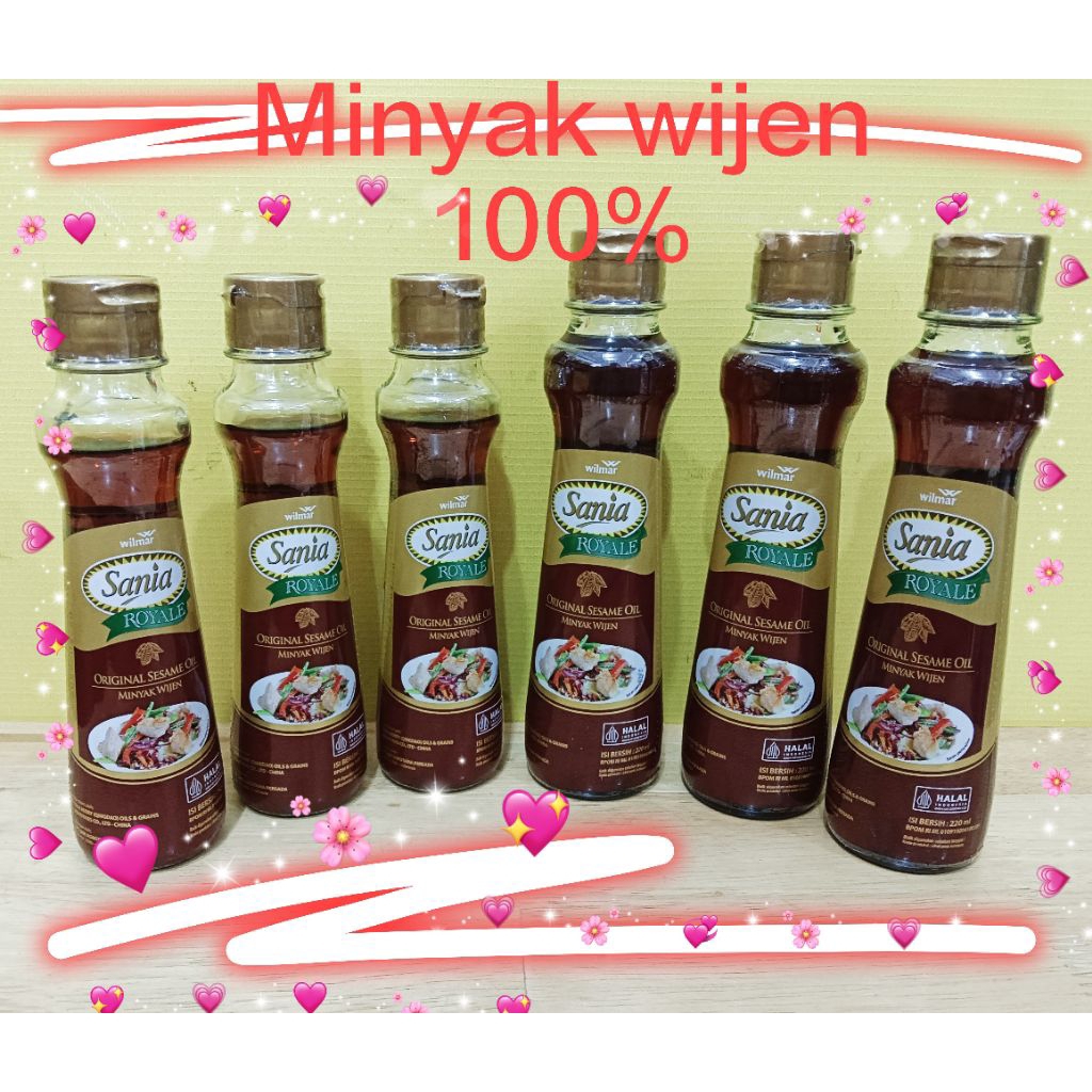 

SANIA MINYAK WIJEN 100%/ORIGINAL SESAME OIL BERLOGO HALAL
