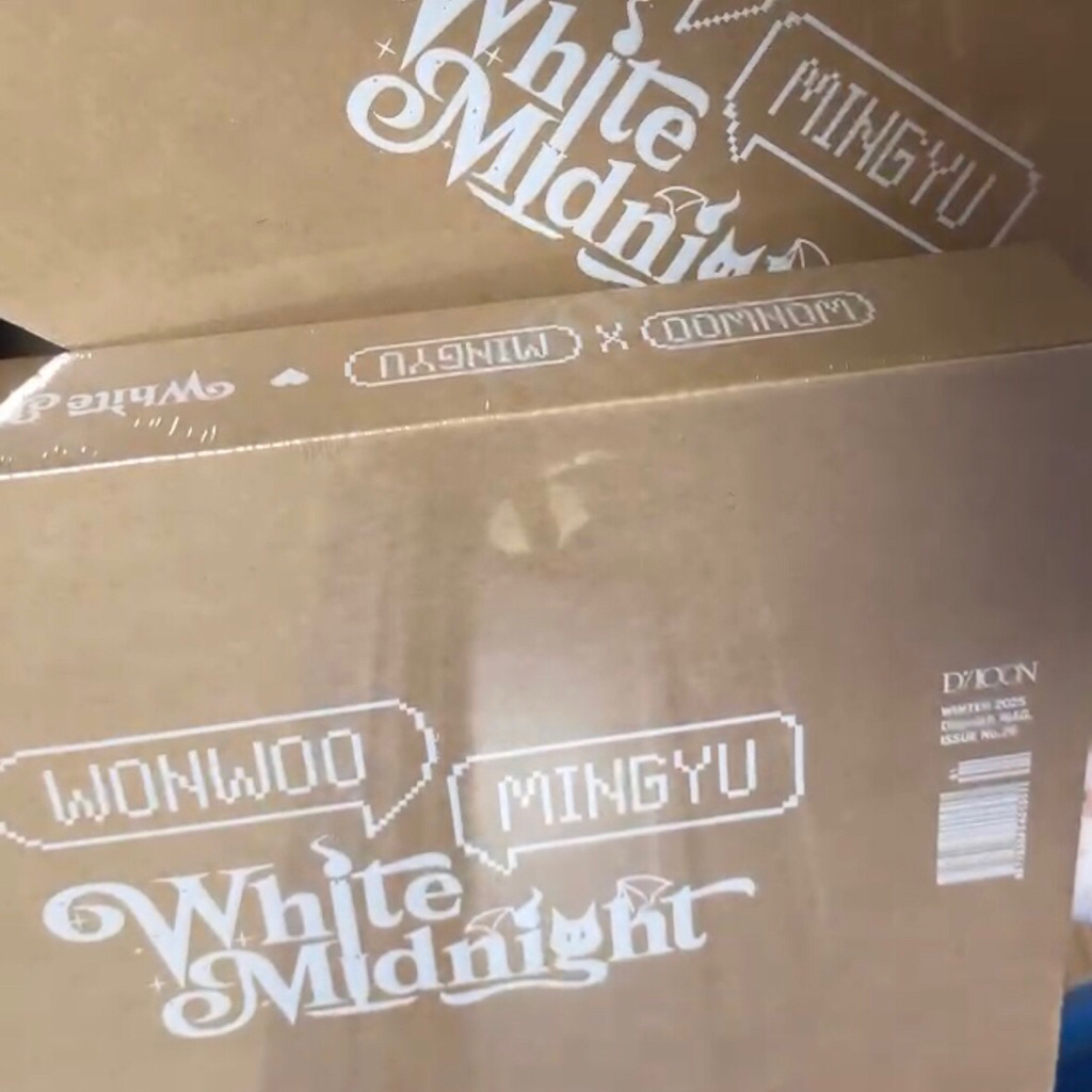 [ BACA DESK - SEALED] DICON UNIT TYPE MINWON WHITE MIDNIGHT MINGYU WONWOO SEVENTEEN  KAKAO GIFT- PRE