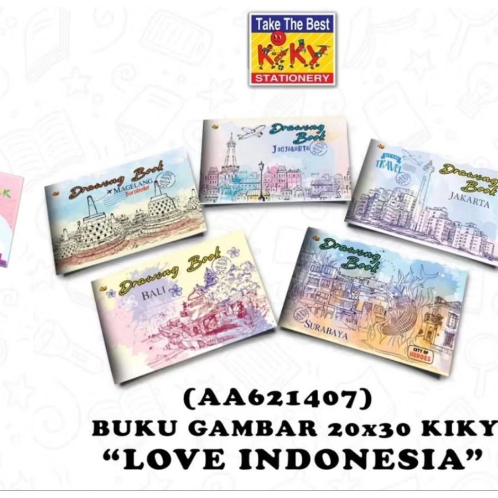 

Buku Gambar KIKY / Drawing Book UK 20x30 isi 10 Lembar ( 1 pcs )