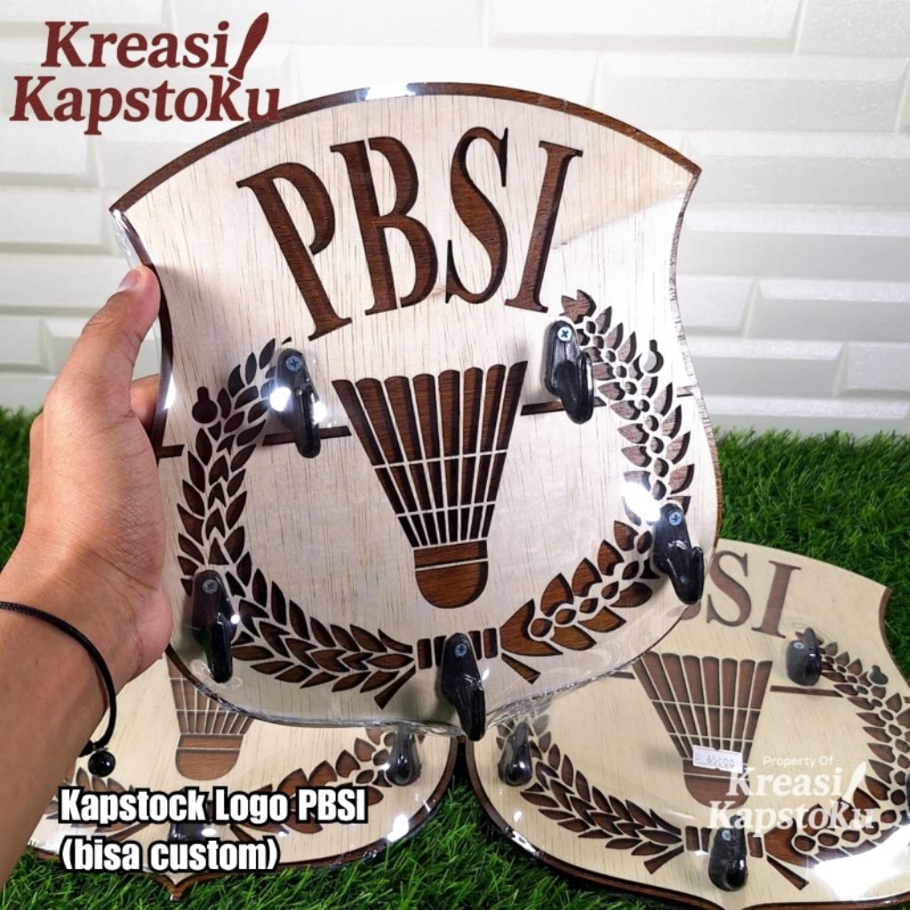 Kreasi Kapstok Kayu | Gantungan Kunci Baju UNIK model PBSI Bulu Tangkis Indonesia