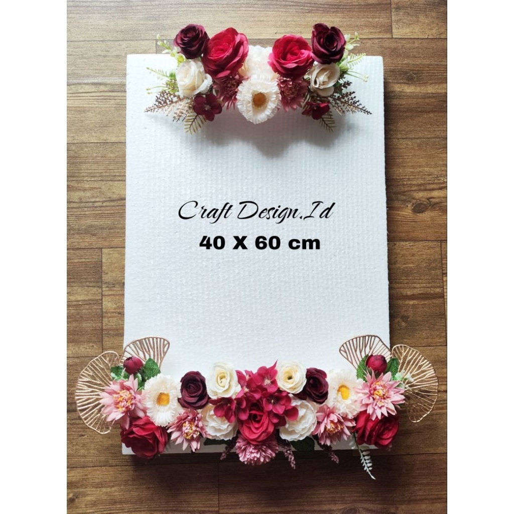 Rangkaian Bunga Standing Ucapan Wedding Wisuda