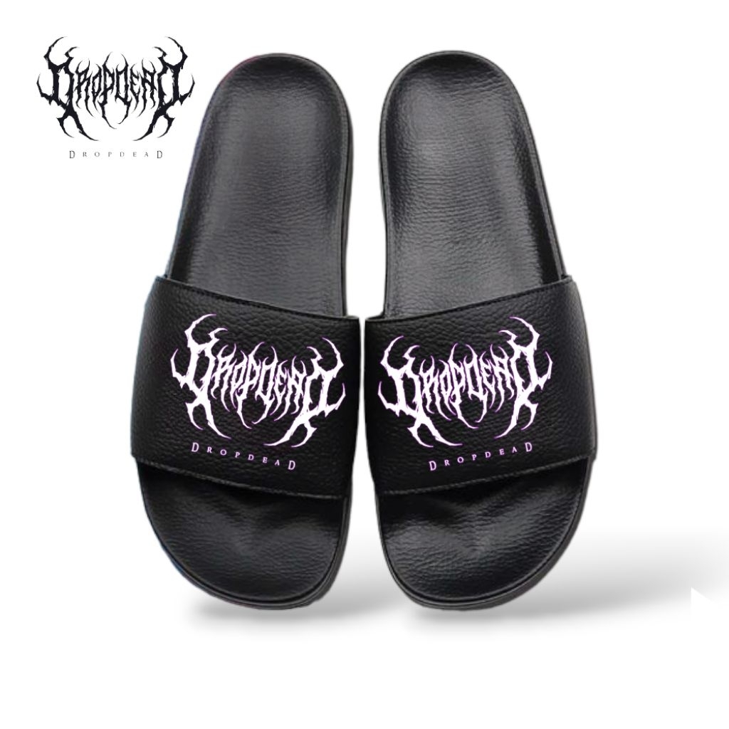 Sandal Selop Karet Wanita Pria Remaja Kekinian Sendal Slop Cewek Cowok Keren DROOPDEAD 2025