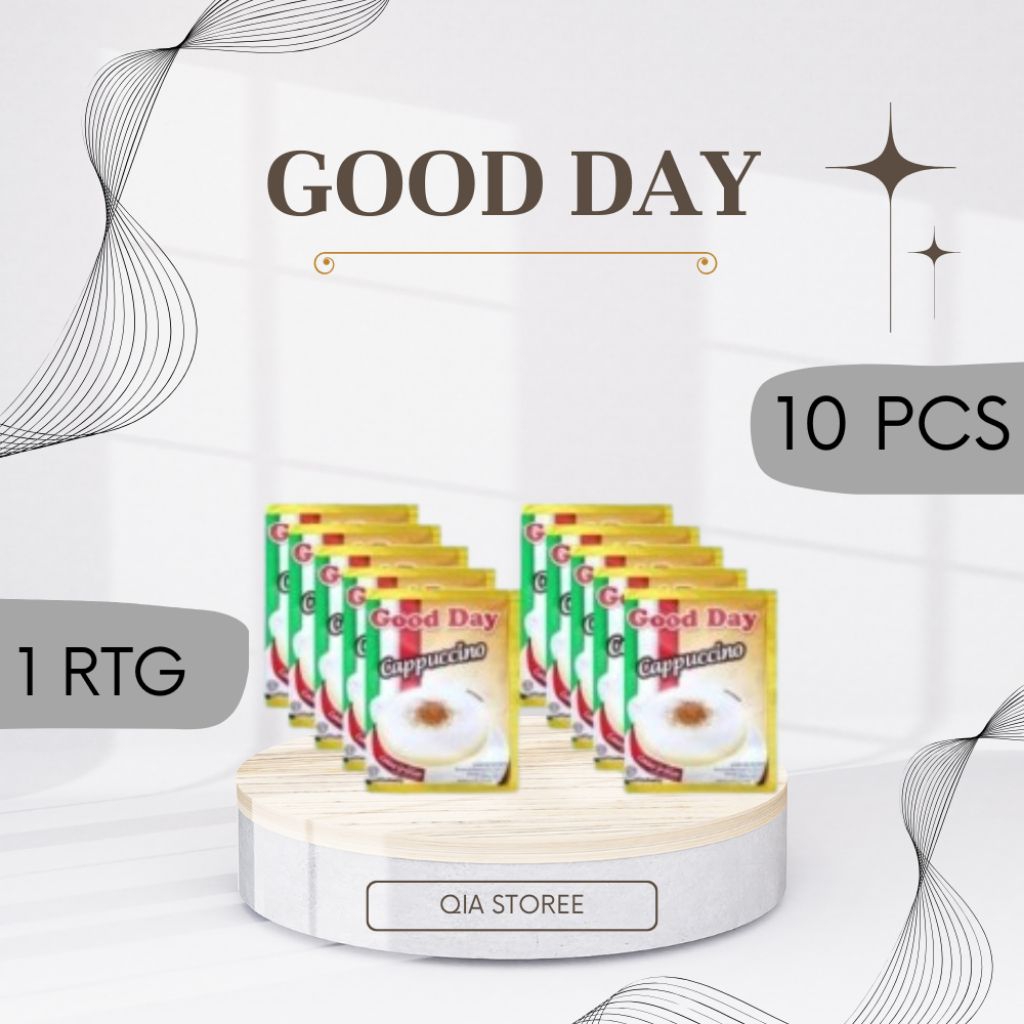 

GOOD DAY COFFEE/KOPI CAPUCINO 25gr CAPPUCINO RENCENG ( ISI 10 )