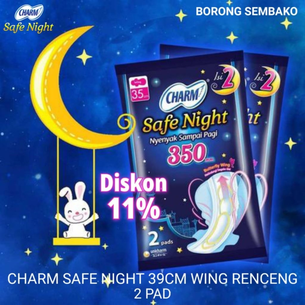 Charm 35cm Night / Charm Safe Night 350mm / Charm Safe Night 35cm Renceng