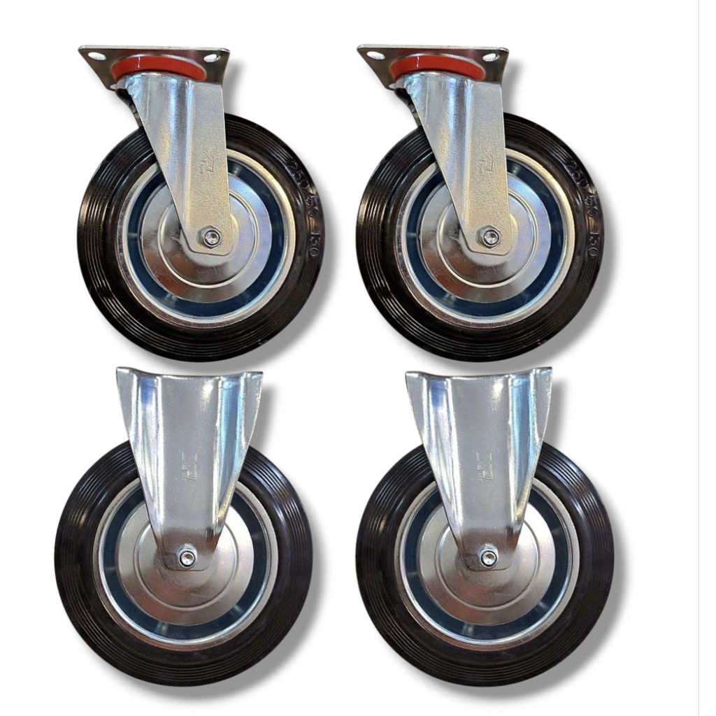 RODA TROLI - RODA KARET RRT 10 INCH - 1SET ( 2HIDUP + 2MATI )