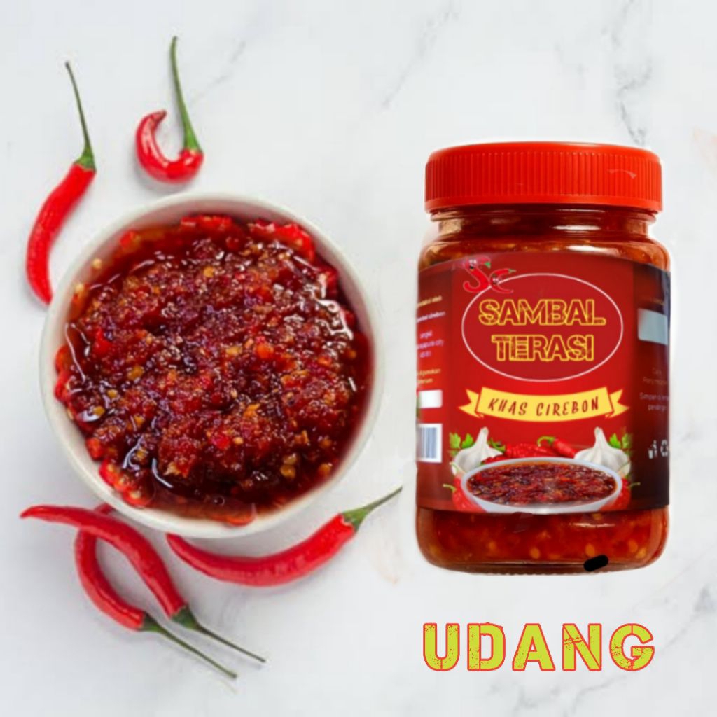 

SAMBAL TERASI UDANG khas cirebon pedas gurih mantul jeh..