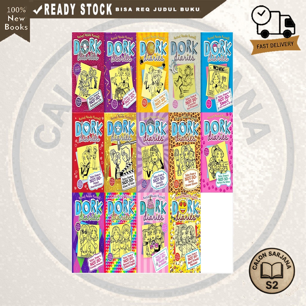 Dork Diaries Complete Set Volumes 1-14 Hardcover By Rachel Renée Russel