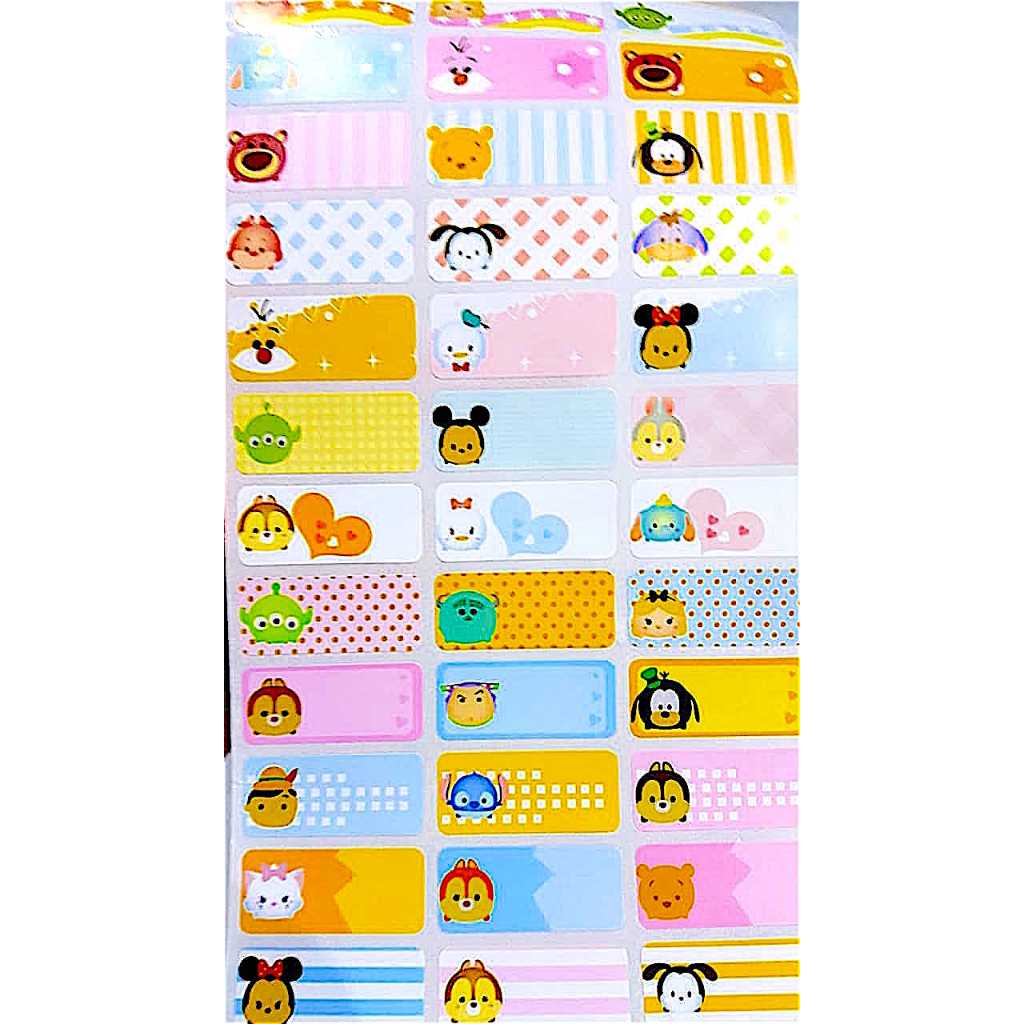 

Label Nama Anti Air Sticker Waterproof Adorable Tsum Tsum