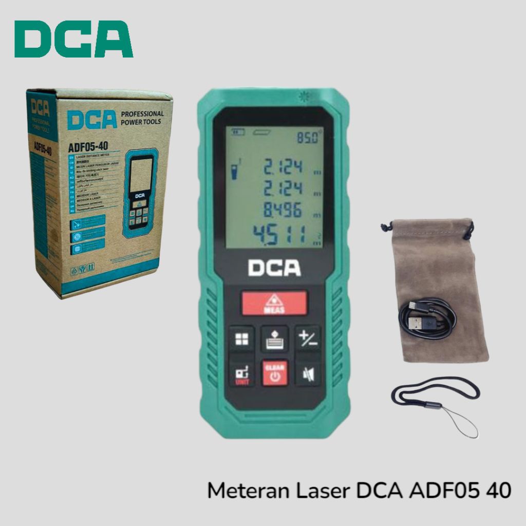 Meteran DCA ADF05 40 Meteran Laser DCA ADF05-40 Meteran Digital 60 Meter
