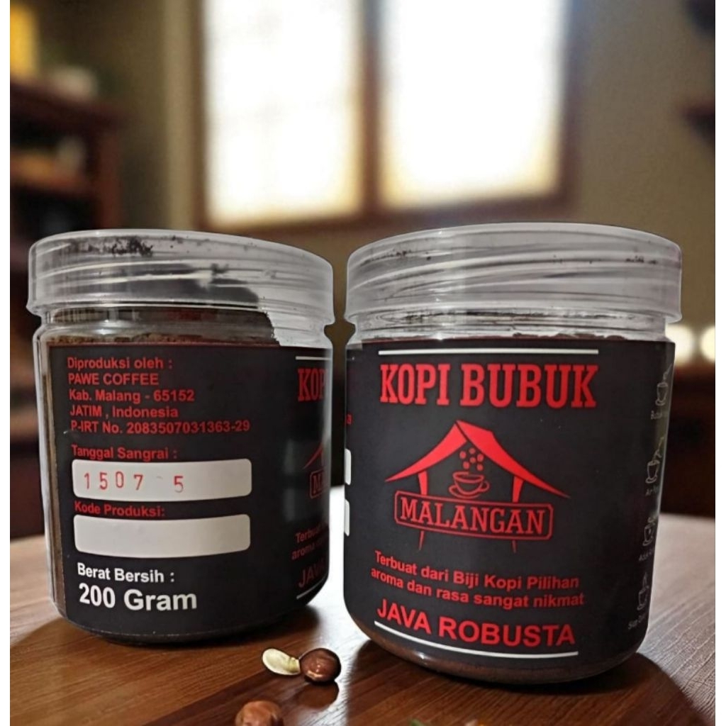 

Kopi Bubuk Malangan Toples Pawe