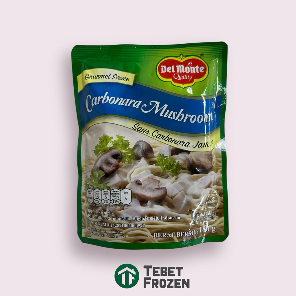 

DELMONTE CARBONARA MUSHROOM 250GRAM - TEBET FROZEN