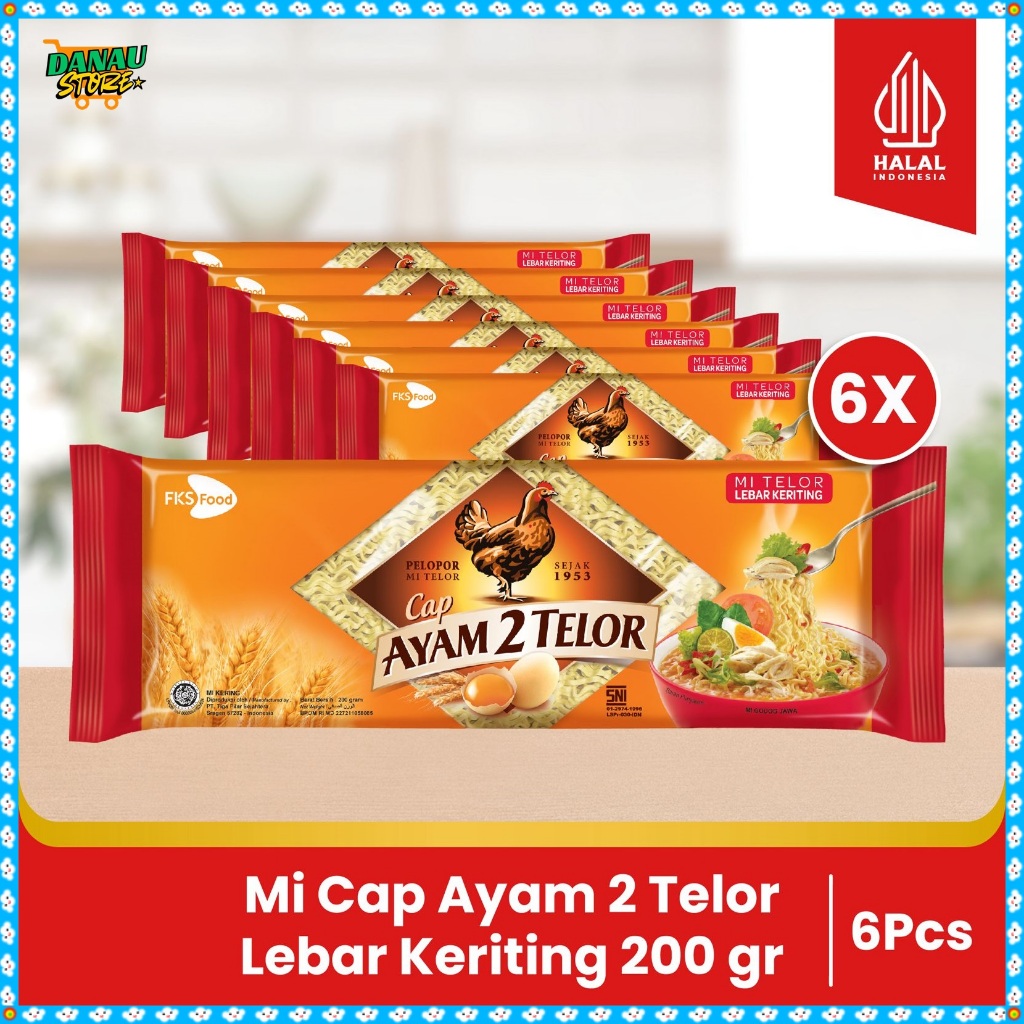 

Paket Bundling - Mi Cap Ayam 2 Telor - Original - Lebar Keriting 200gr - 6pcs