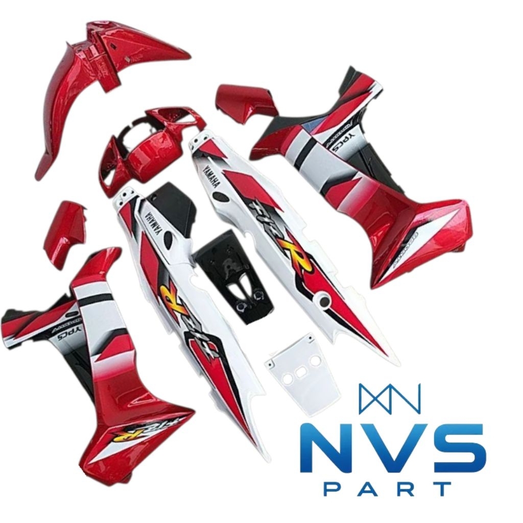 Cover Body Fizr F1zr Full set Merah Maroon Body Belakang Hitam Fullset Halus Cover Bodi Yamaha Fiz r