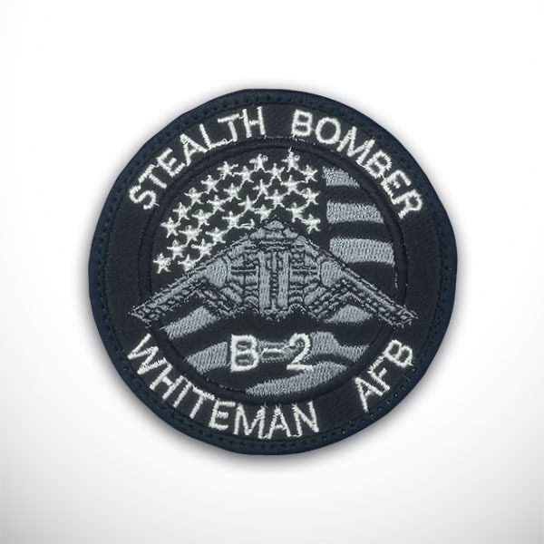 Patch B-2 Stealth Bomber Whiteman AFB Air Force Base Bordir Emblem Logo Insignia B2 Spirit Northrop 