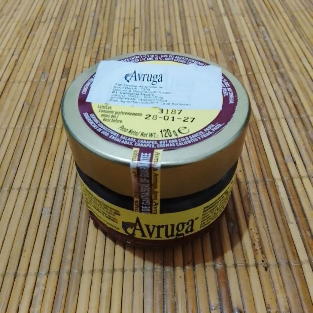 

avruga caviar 120 gr/ikan hering asap olahan