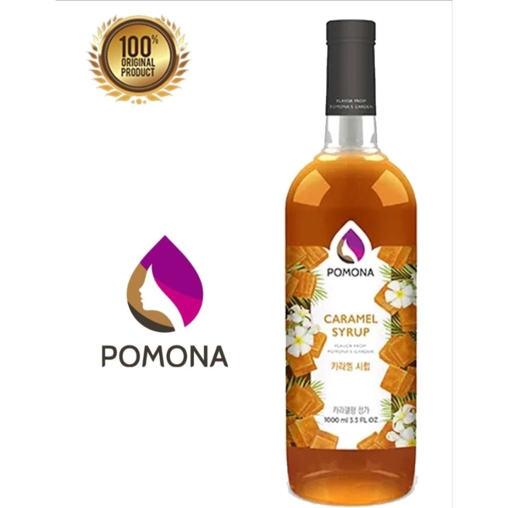 

Caramel Syrup merk Pomona 1L