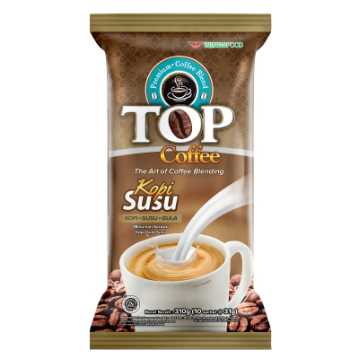 

TOP Coffee Kopi Susu 3 in 1 Instan Sachet 10 x 31 g