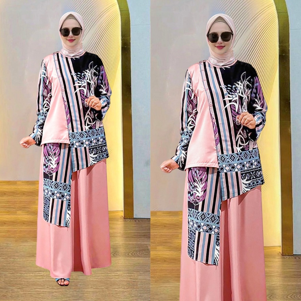 one set rok wanita terbaru ukuran jumbo L XL XXL 3XL 4XL ld 140|setelan wanita jumbo