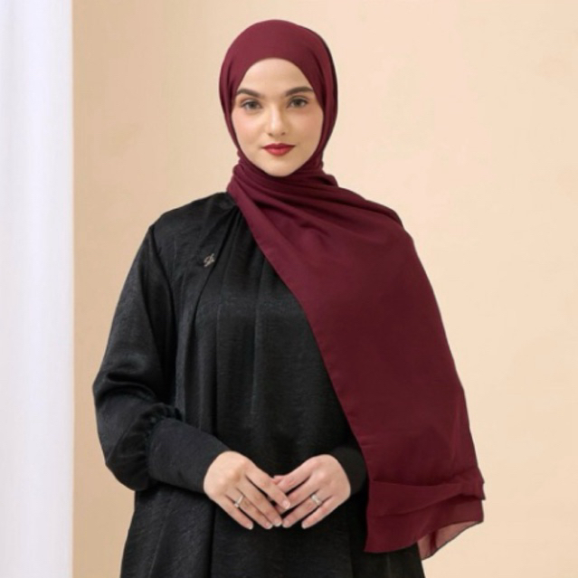 ZASKIA SUNGKAR SYAQIA PASHMINA READY BALIKPAPAN NEW BARU BUKAN BEKAS SECOND PRELOVED JILBAB BS BUTTO