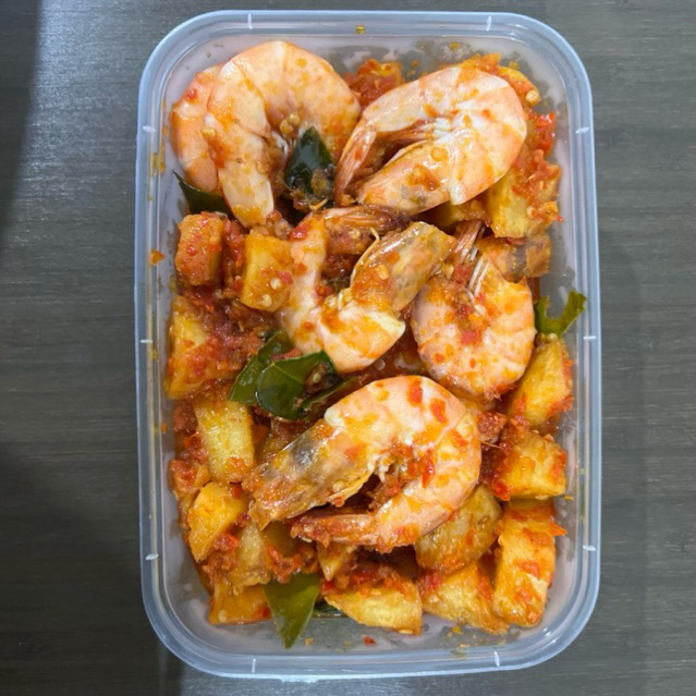 

Kentang balado udang