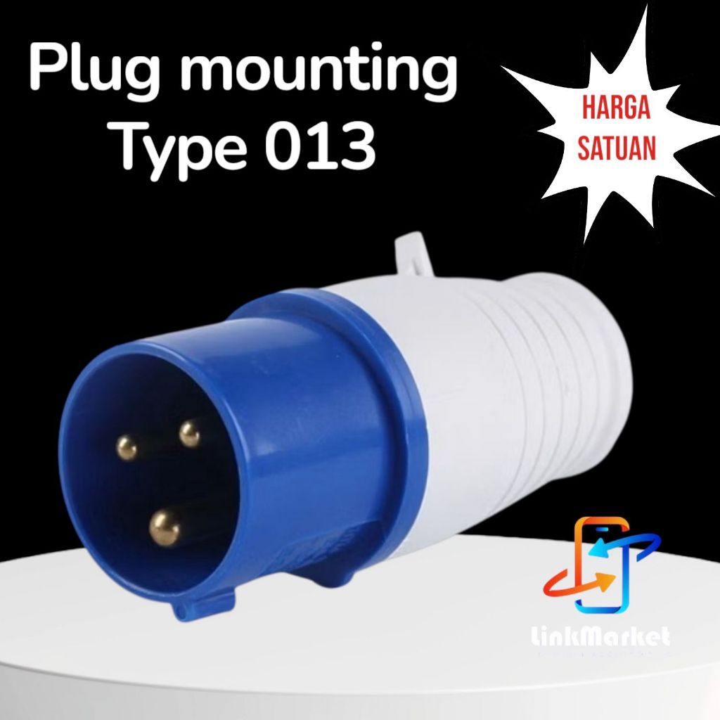 PLUG MOUNTING MALE STEKER 3PIN 16A 013/INDUSTRIAL PLUG 3PIN 16A 013 MALE STEKER WATERPROOF