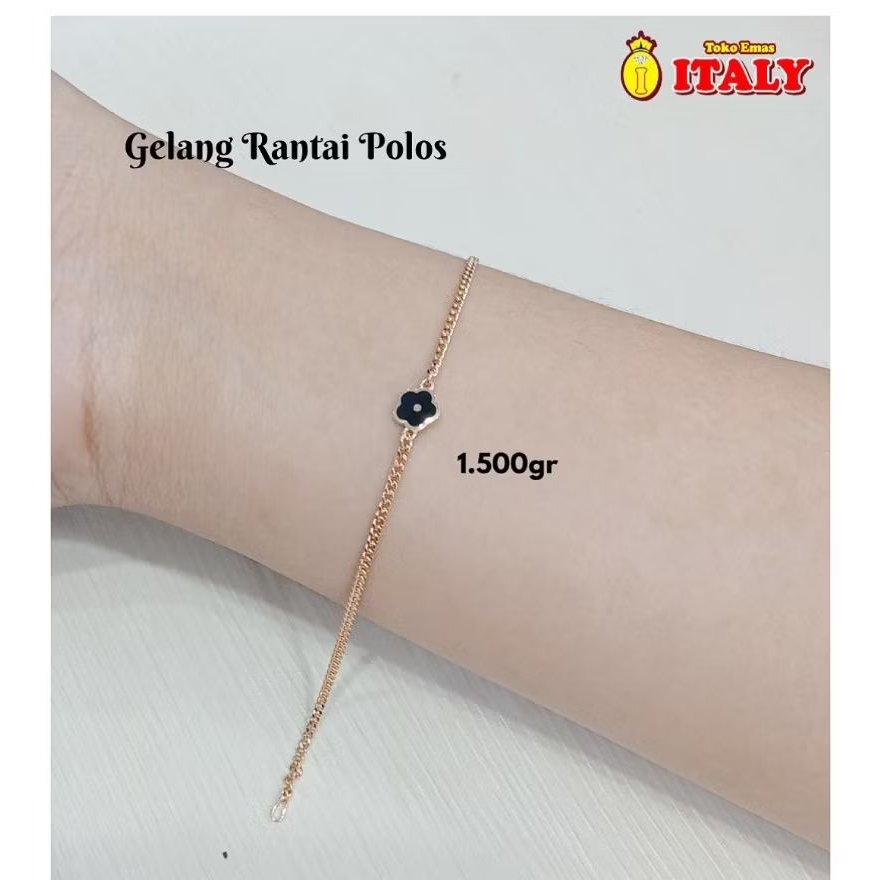 gelang emas tua variasi bunga