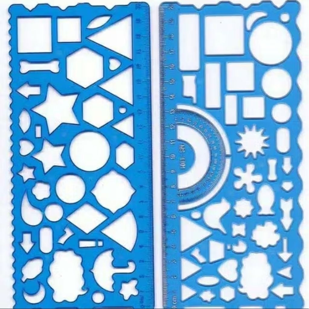 

Siru Penggaris Garisan Bentuk Isi 2 Pcs