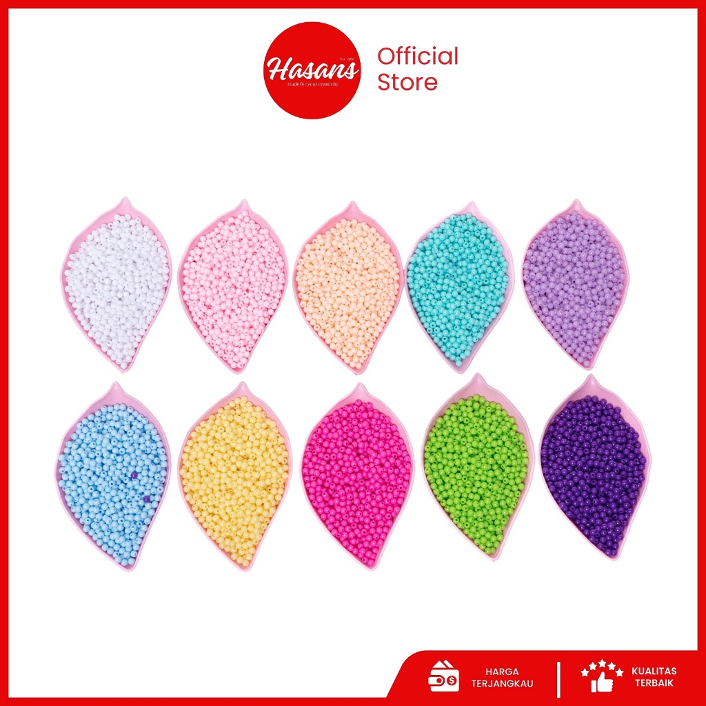 New Manik Susu / Manik Susu Pastel / Mote Susu / Mote Bulat / Manik Bulat / Manik Susu Bulat / Mote