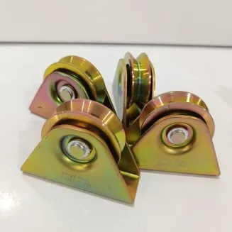 Roda Pintu Pagar Besi Roda Pagar Model U & V Roda Besi Roda Rel Roda Gerbang Rel Pagar Roda Gerbang