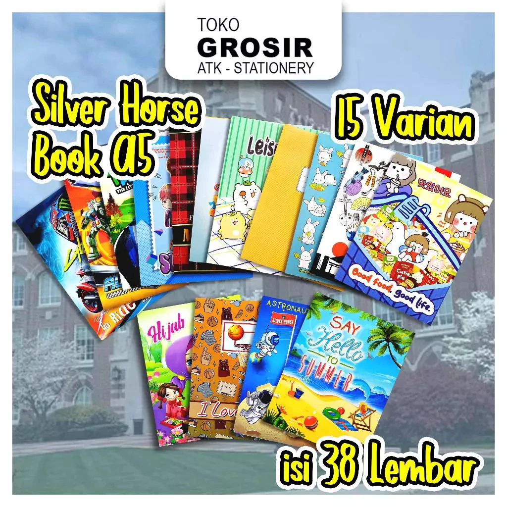 

(LIVE) Buku Tulis Silver Horse 38 lembar 1 Pack ( Isi 10 ) 2