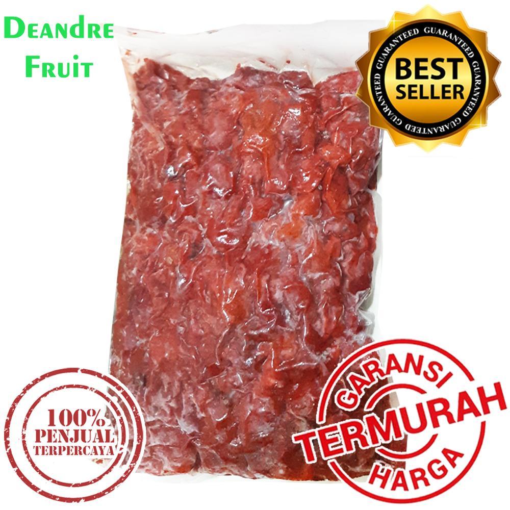 

GROSIR MURAH 1kg Raspberry Merah Frozen Buah Beku IQF Raspberry A