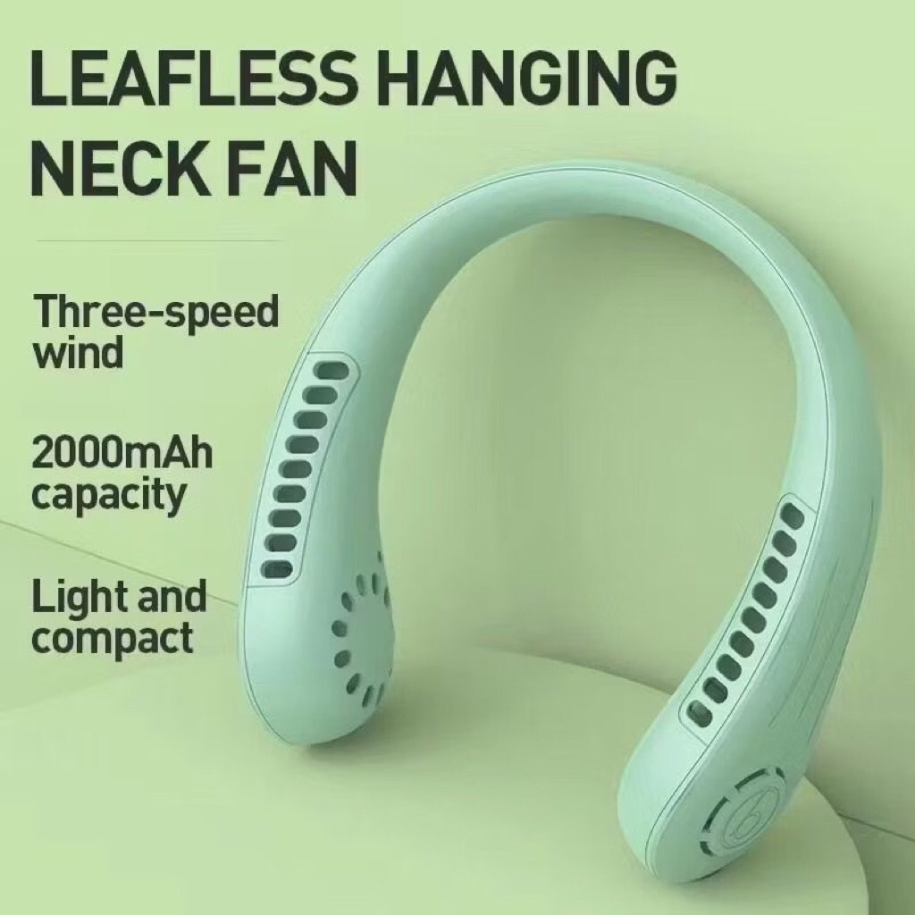 Kipas Angin Gantung Leher Portable Neck Fan Electrik Mini Kipas Angin Kipas Leher