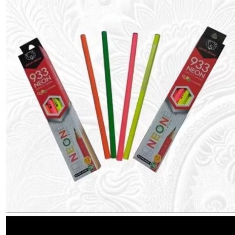 

Pensil safari brand isi 12 pcs / pack neon pensip series 333 2B/pack