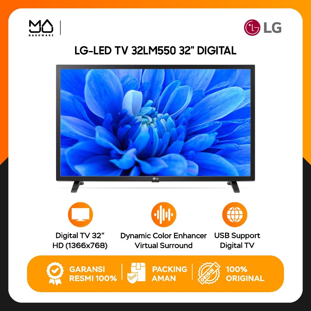 TV LED LG 32LM550 BPTA / 32 Inch Digital TV / 32 LM 550 BPTA - Garansi Resmi