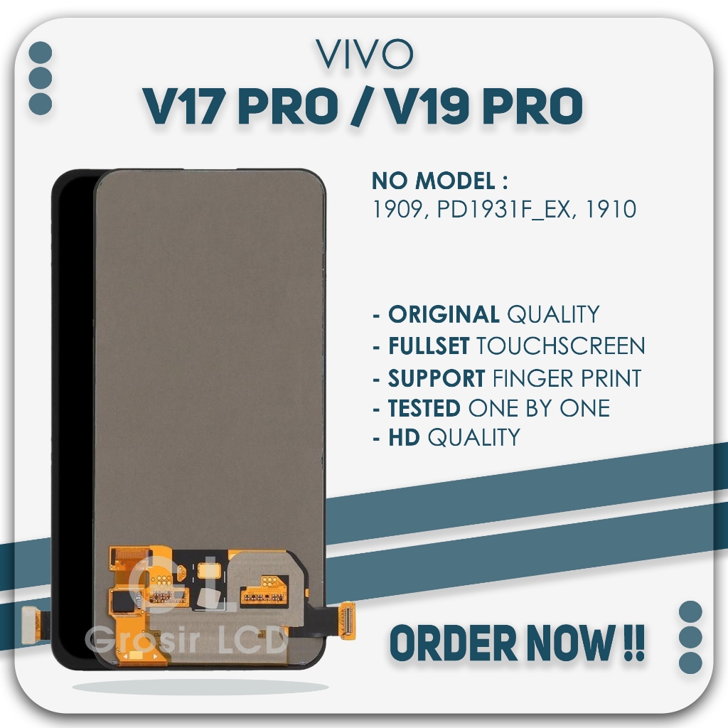 Grosir LCD Vivo V17 Pro / LCD Vivo V19 Pro - Finger Print Fullset Touch Screen