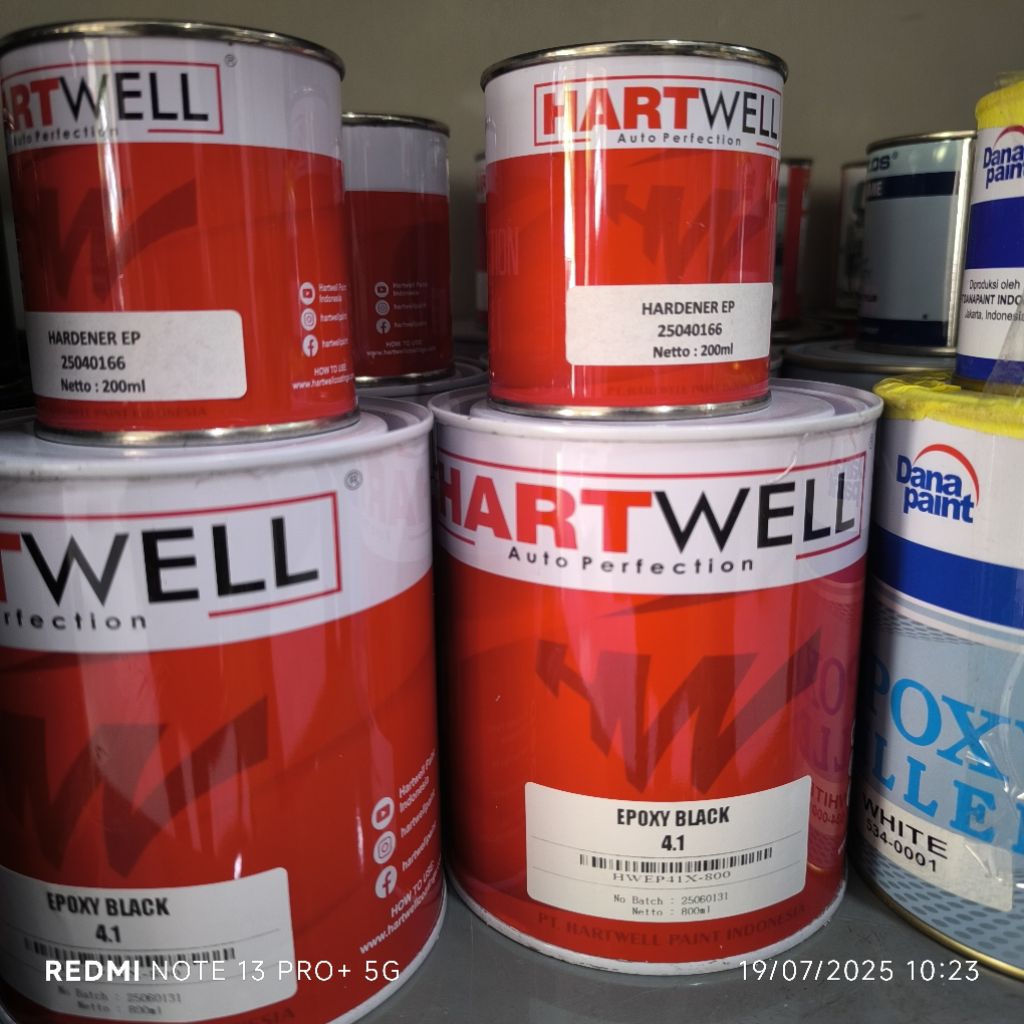 Epoxy Primer Pu Hartwell Black 1.L